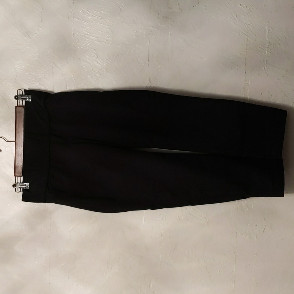 gap maternity underbelly slim crop pants in black size 0 slim